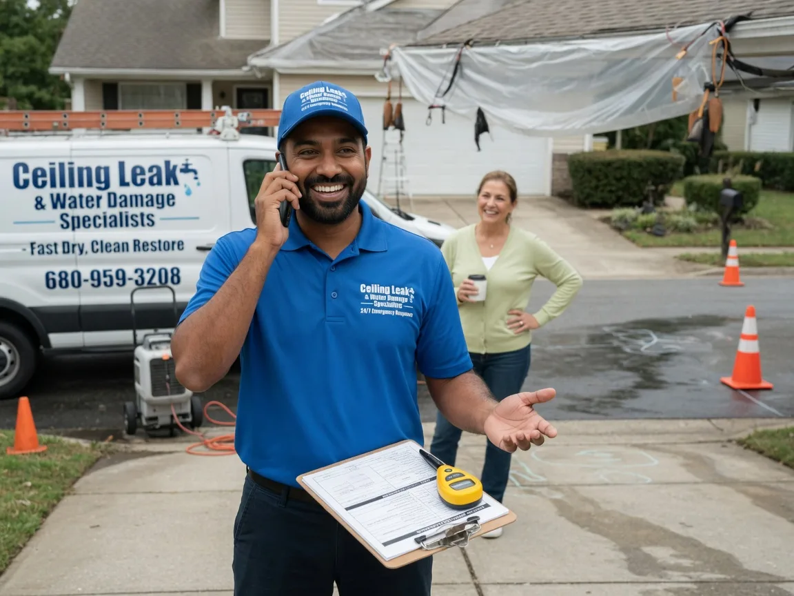 Ceiling Leak Cleanup Brookesmith, TX FAQs